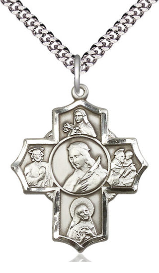 Sterling Silver Philomena Theresa Rita Antony Jude Medal Catholic Jewelry