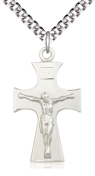 Sterling Silver Celtic Crucifix Medal Catholic Jewelry