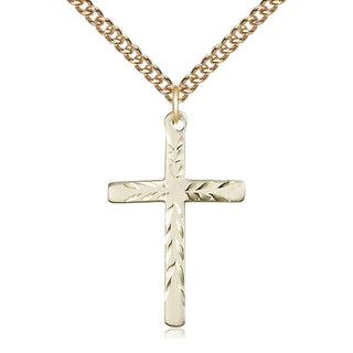 14kt Gold Cross Medal