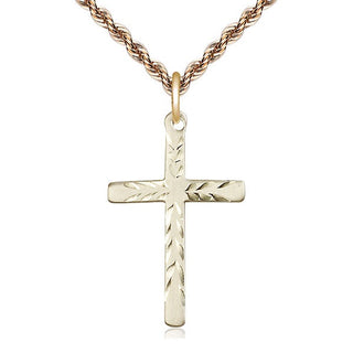 14kt Gold Cross Medal