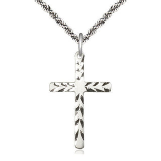 Sterling Silver Cross Medal Catholic Jewelry