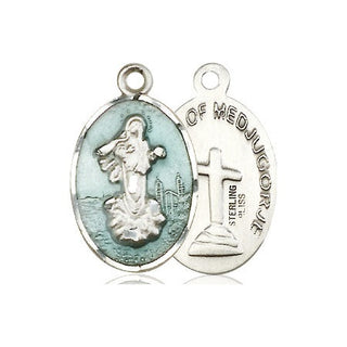Sterling Silver Our Lady of Medugorje Medal