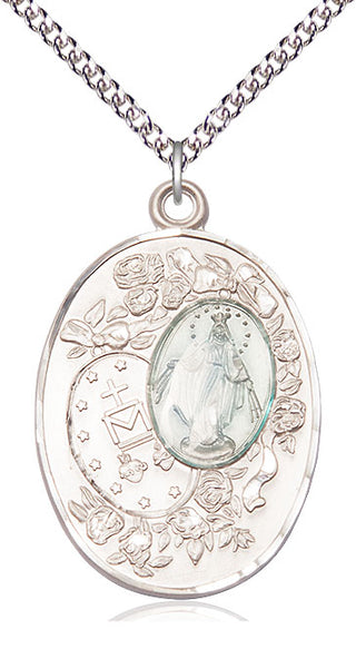 Sterling Silver Miraculous Medal Catholic Jewelry