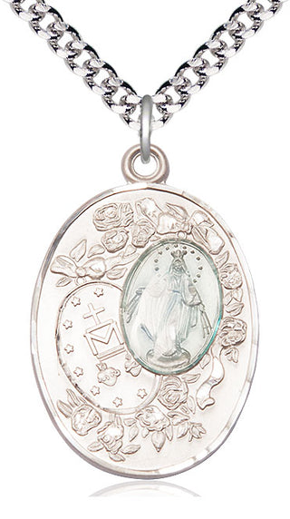 Sterling Silver Miraculous Medal Catholic Jewelry