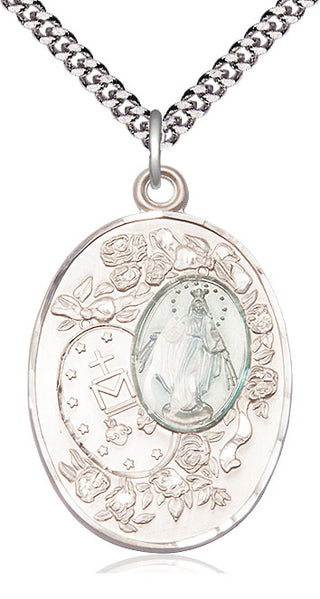 Sterling Silver Miraculous Medal Catholic Jewelry