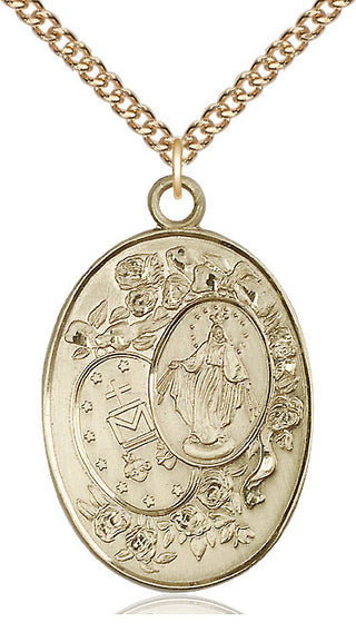 14kt Gold Miraculous Medal