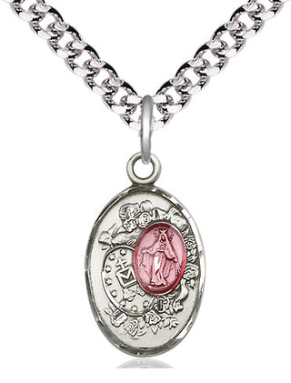 Pewter Miraculous Medal Religious Jewelry