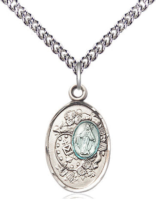 Sterling Silver Miraculous Medal Religious Jewelry