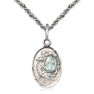 Sterling Silver Miraculous Medal Religious Jewelry