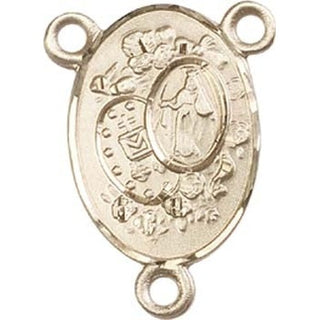 14kt Gold Miraculous Rosary Center Rosary Center