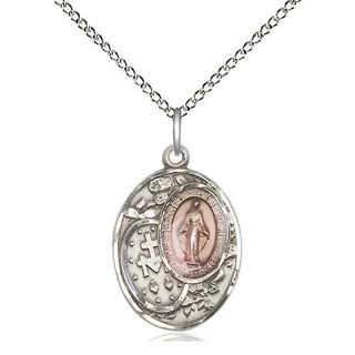 Sterling Silver Miraculous Medal Religious Jewelry