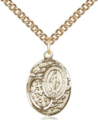 14kt Gold Filled Miraculous Medal Religious Jewelry
