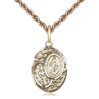 14kt Gold Miraculous Medal