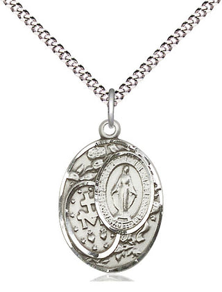 Sterling Silver Miraculous Medal Religious Jewelry