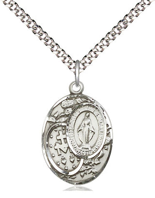 Sterling Silver Miraculous Medal Religious Jewelry