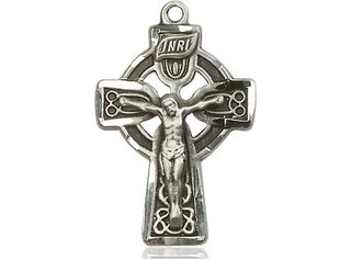 Pewter Celtic Crucifix Medal