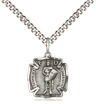 Pewter Saint Florian Medal Religious and Catholic Jewelry Engraved Catholic Saint Jewelry