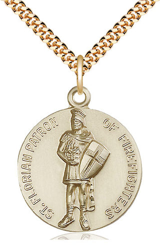 14kt Gold Filled Saint Florian Medal Catholic Jewelry