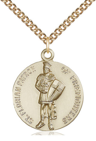 14kt Gold Filled Saint Florian Medal Catholic Jewelry