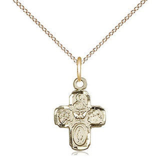 14kt Gold 5-Way Medal