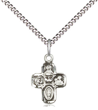 Pewter 5-Way Medal Religious and Catholic Jewelry