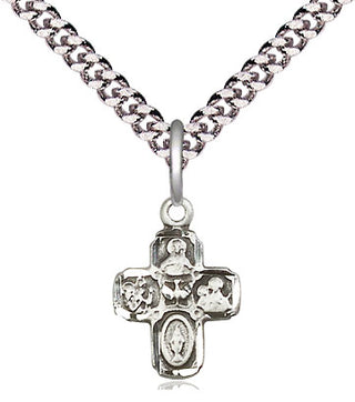 Pewter 5-Way Medal Religious and Catholic Jewelry