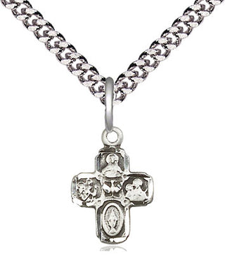 Pewter 5-Way Medal Religious and Catholic Jewelry