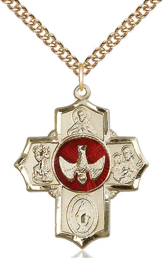 14kt Gold 5-Way Medal