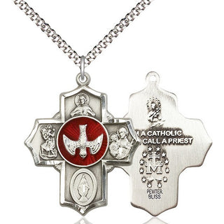 Pewter 5-Way Medal Catholic Jewelry