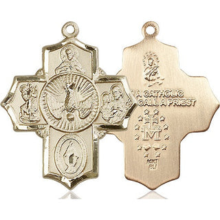 14kt Gold 5-Way Medal