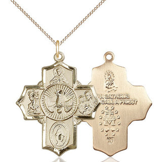 14kt Gold 5-Way Medal