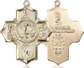 14kt Gold Filled 5-Way Medal