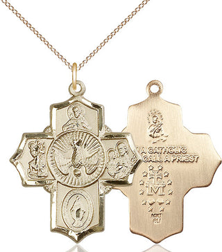 14kt Gold 5-Way Medal
