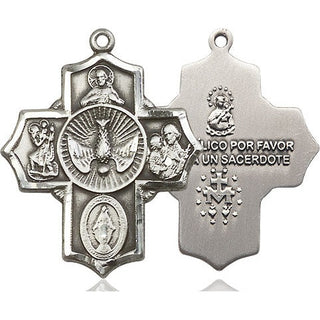 Sterling Silver 5-Way Medal