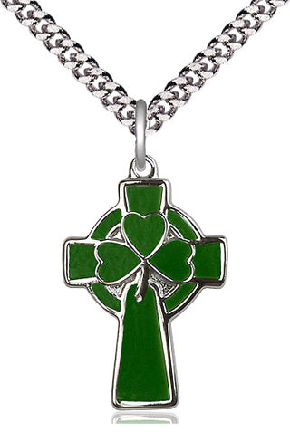 Sterling Silver Celtic Cross Medal Catholic Jewelry