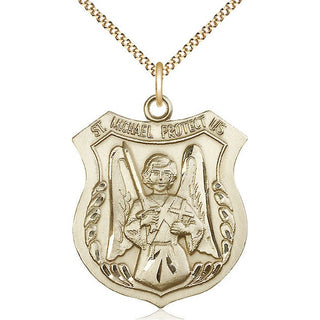14kt Gold Filled Saint Michael the Archangel Medal Catholic Jewelry