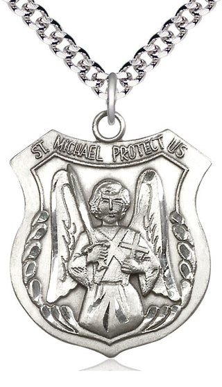 Pewter Saint Michael the Archangel Medal Catholic Jewelry