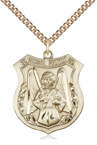 14kt Gold Filled Saint Michael the Archangel Medal Catholic Jewelry