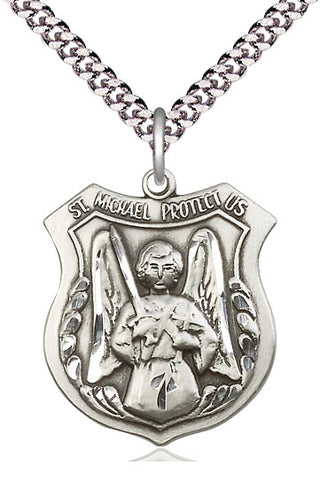 Sterling Silver Saint Michael the Archangel Medal Catholic Jewelry