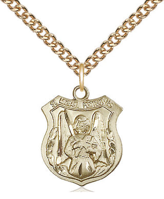 14kt Gold Filled Saint Michael the Archangel Medal Religious Jewelry