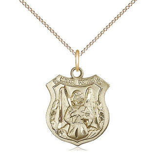 14kt Gold Saint Michael the Archangel Medal