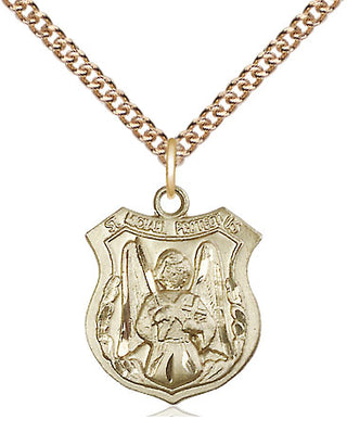 14kt Gold Saint Michael the Archangel Medal