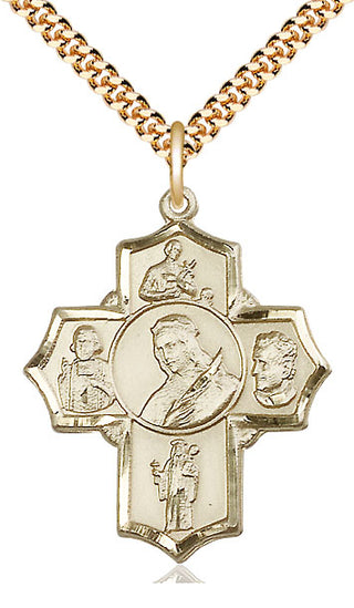 14kt Gold Filled Philomena Vian Bos Jude Gerard Medal Catholic Jewelry