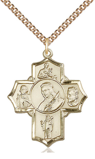 14kt Gold Philomena Vian Bos Jude Gerard Medal
