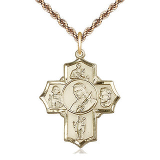 14kt Gold Philomena Vian Bos Jude Gerard Medal