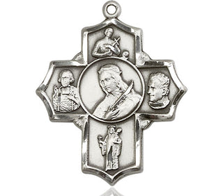 Sterling Silver Philomena Vian Bos Jude Gerard Medal Catholic Jewelry