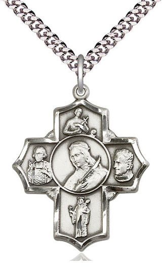 Sterling Silver Philomena Vian Bos Jude Gerard Medal Catholic Jewelry