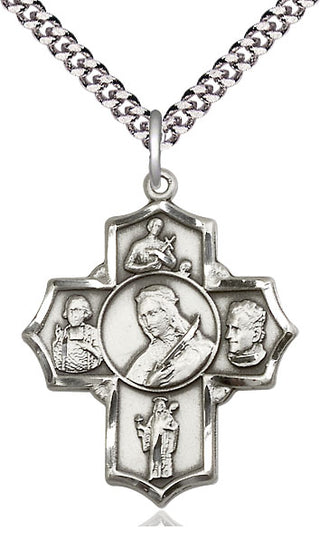 Sterling Silver Philomena Vian Bos Jude Gerard Medal Catholic Jewelry
