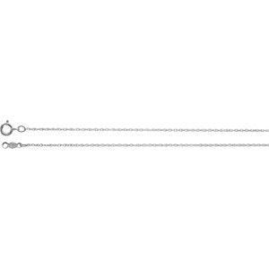 16-inch Rope Chain with Spring Ring - 18K White