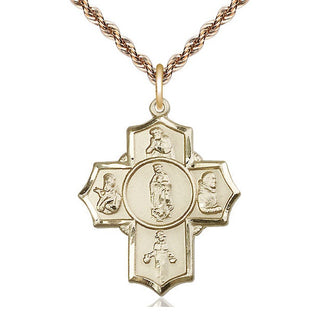 14kt Gold Filled Guadalupe Diego Pio Xav Nino Medal Catholic Jewelry